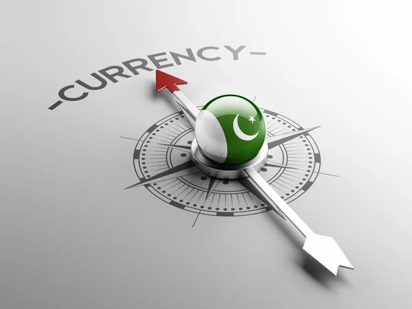 Концепция валютного курса Пакистана — стоковое фото