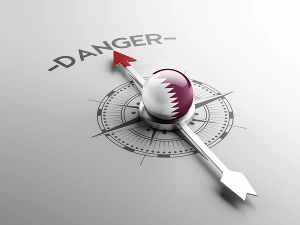 Qatar Danger Concept — Stock Photo, Image