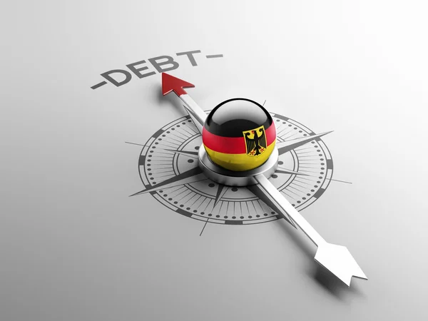 Germania Concetto di debito — Foto Stock