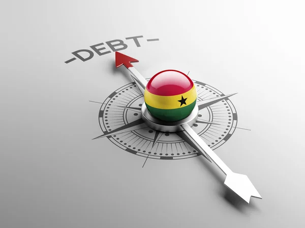 Концепция долга Ганы — стоковое фото