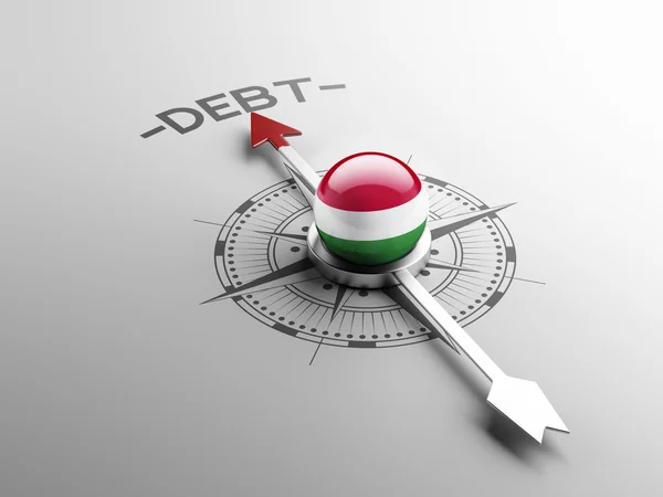 Conceito de dívida da Hungria — Fotografia de Stock
