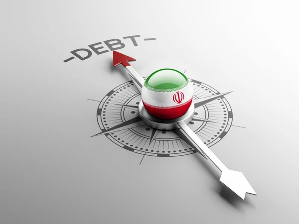 Iran Concetto di debito — Foto Stock