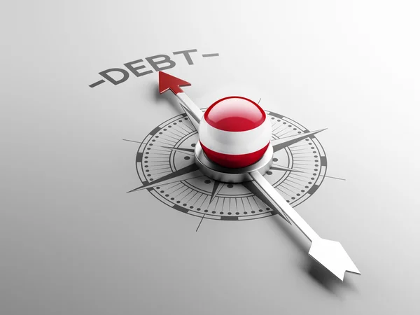 Austria Concepto de deuda — Foto de Stock