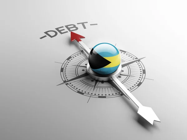 Bahamas  Debt Concept — Stock Photo, Image