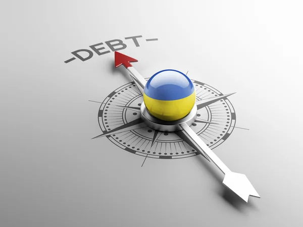 Ucraina Concetto di debito — Foto Stock