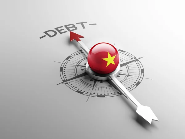 Vietnam Concetto di debito — Foto Stock