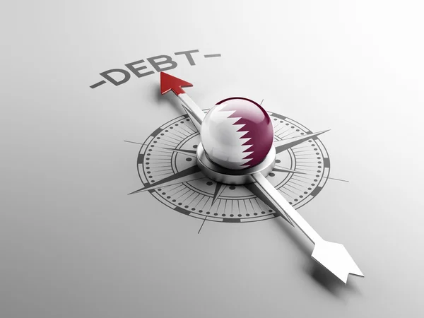Qatar Concetto di debito — Foto Stock