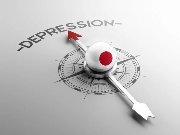 Japan depressie Concept — Stockfoto
