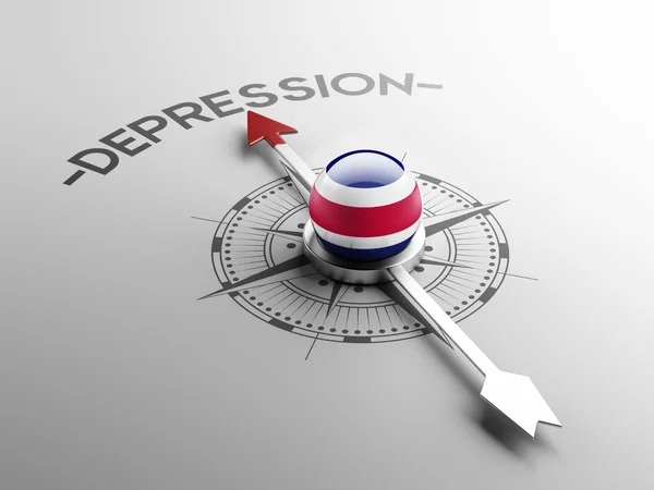 Costa Rica Depression koncept — Stockfoto