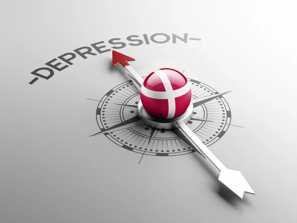 Denemarken depressie Concept — Stockfoto