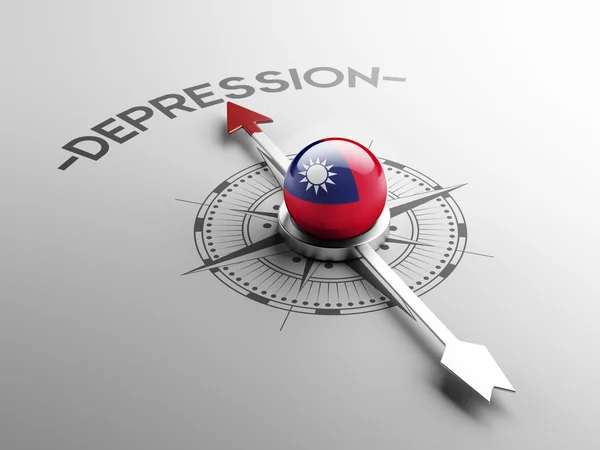 Taiwan depressie Concept — Stockfoto