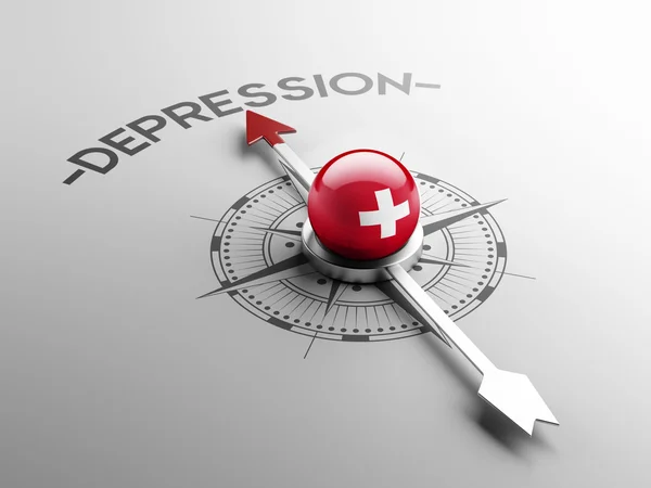 Schweiz Depression koncept — Stockfoto