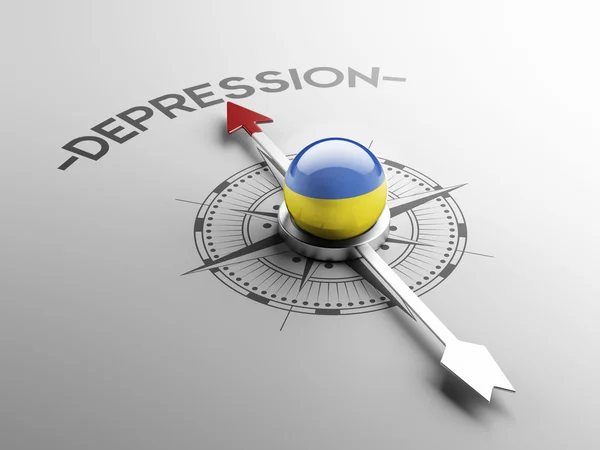 Ucrania concepto de depresión —  Fotos de Stock