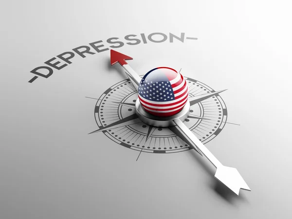 Förenta staterna Depression koncept — Stockfoto