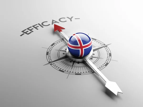 Концепция эффективности Исландии — стоковое фото