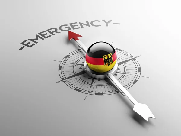 Alemania Concepto de emergencia —  Fotos de Stock