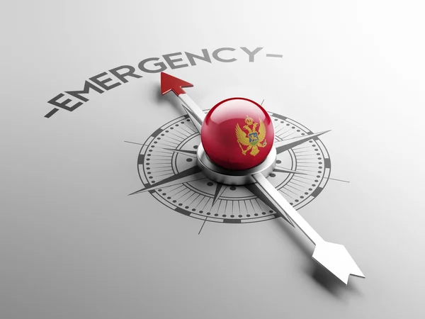 Montenegro Concepto de emergencia —  Fotos de Stock