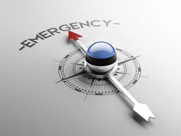 Estonia Emergency Concept — Stock Photo, Image