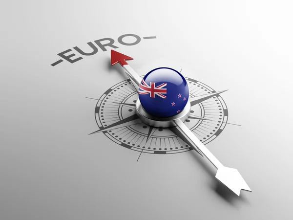 New Zealand Euro Concept — Stock Photo, Image