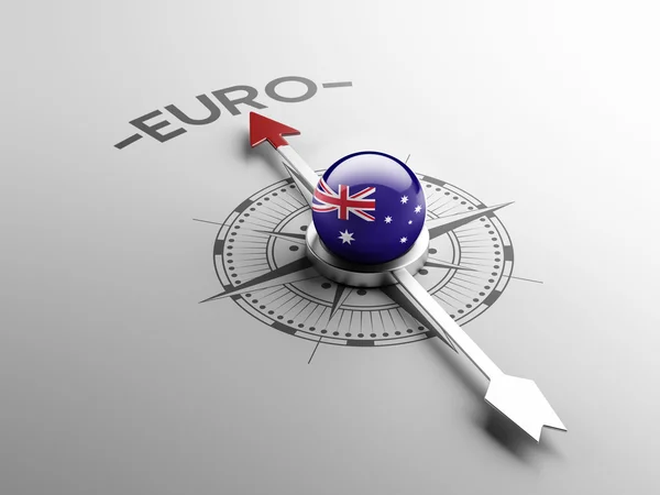 Концепция евро Австралии — стоковое фото