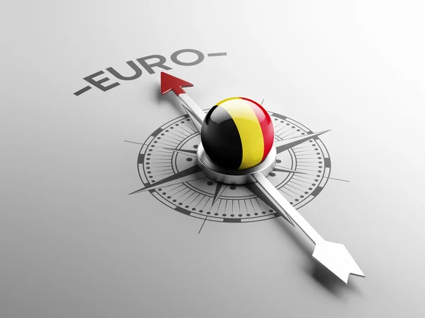 Belgio Concetto Euro — Foto Stock
