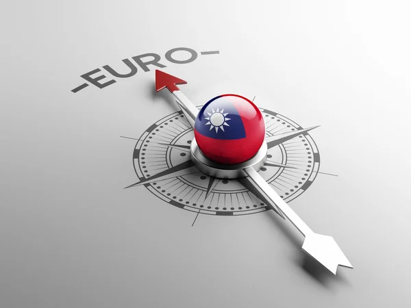 Taiwan Euro Concept — Stockfoto