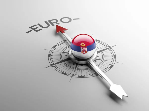 Servië euro concept — Stockfoto