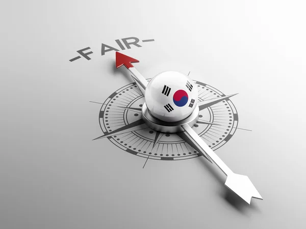 Zuid-korea kompas concept — Stockfoto