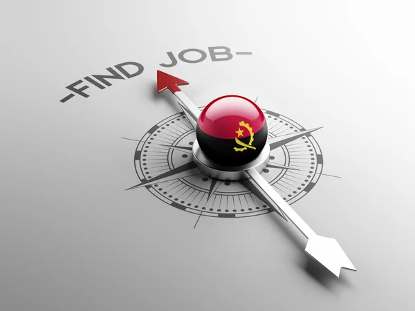 Angola Find Job Concept — Stock Photo, Image