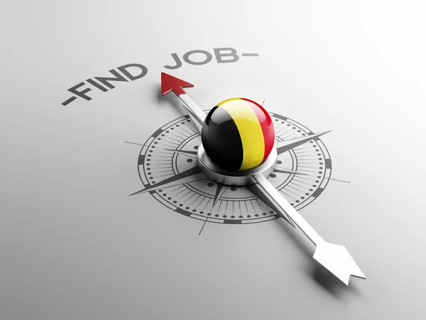 Belgium Find Job Concept — Stock Photo, Image