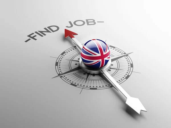 Regno Unito Trova lavoro concetto — Foto Stock