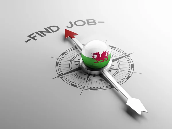 Wales Find Job Concept — Stock Photo, Image