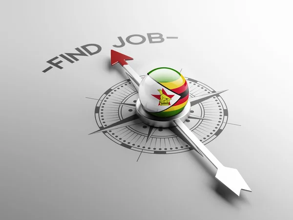 Zimbábue encontrar conceito de emprego — Fotografia de Stock