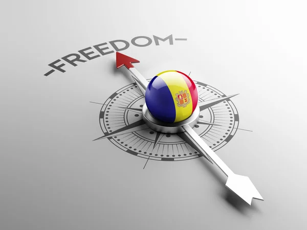 Andorra Concetto di libertà — Foto Stock