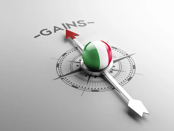 Italy Gains Concept — Stock Photo, Image