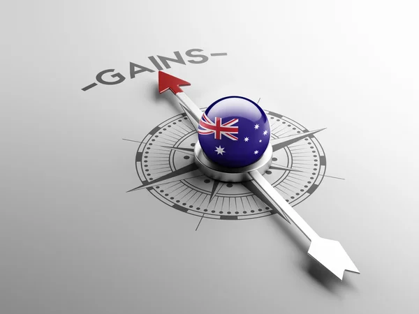 Australia Gains Concept — Stock Photo, Image