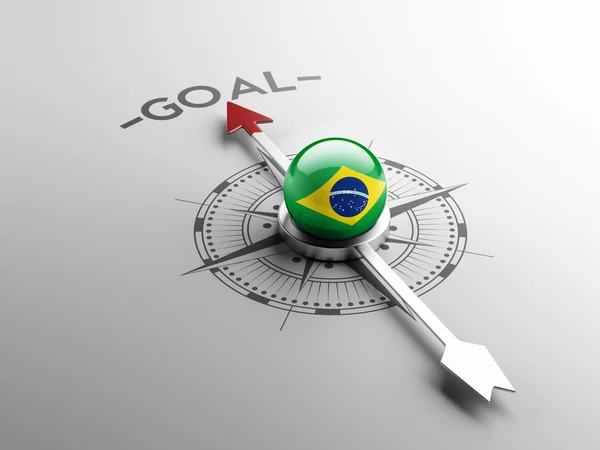 Brasil Objetivo Concepto — Foto de Stock