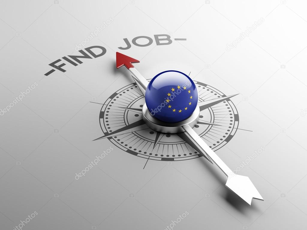 European Union Find Job Concept