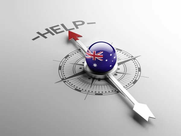Australien hjälp koncept — Stockfoto
