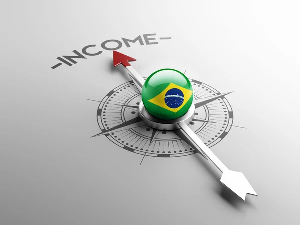 Brazilië inkomen Concept — Stockfoto