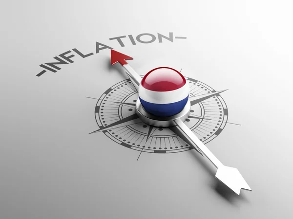 Концепция инфляции в Нидерландах — стоковое фото
