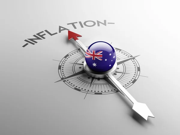 Koncept inflace Austrálie — Stock fotografie