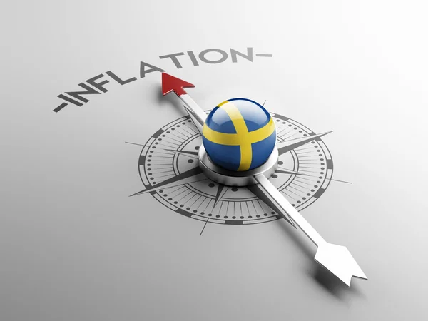 Schwedisches Inflationskonzept — Stockfoto