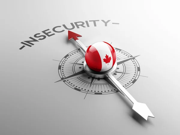 Concepto de inseguridad de Canadá —  Fotos de Stock