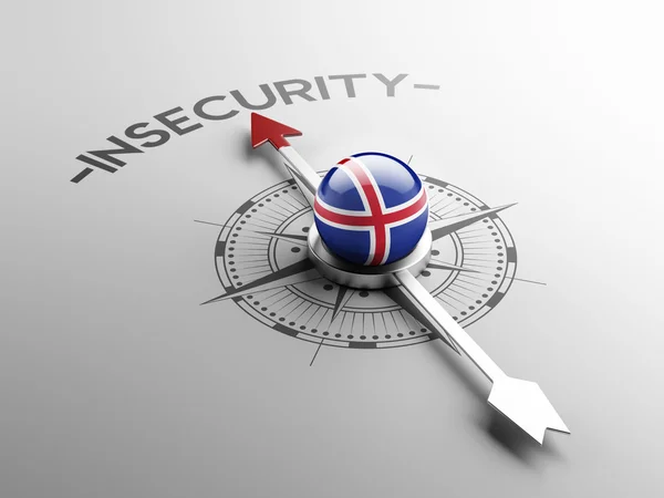 IJsland onveiligheid Concept — Stockfoto