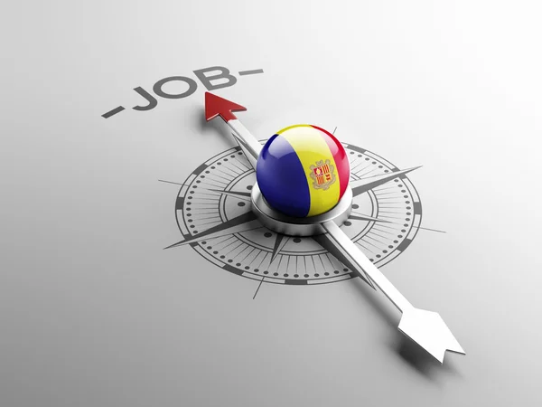 Concepto de empleo de Andorra — Foto de Stock