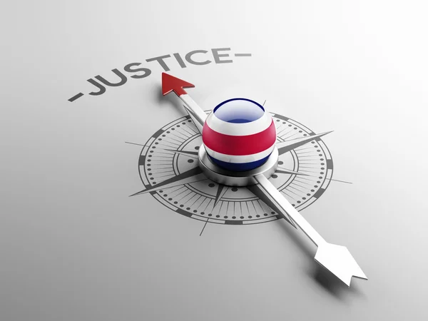 Costa Rica  justice sign concept — Stock Photo, Image