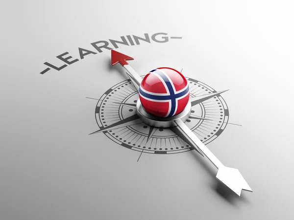 Norvège Concept d'apprentissage — Photo