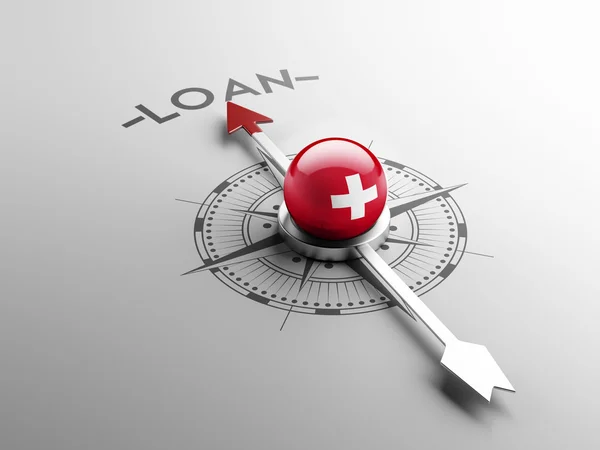 Suíça Conceito de empréstimo — Fotografia de Stock