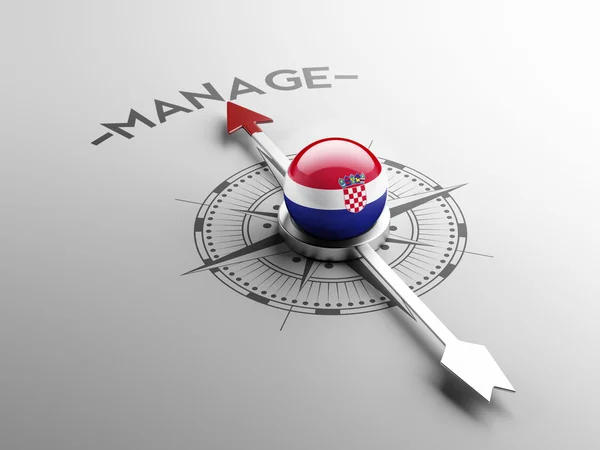 Croatia   Manage Concept — Stock Photo, Image